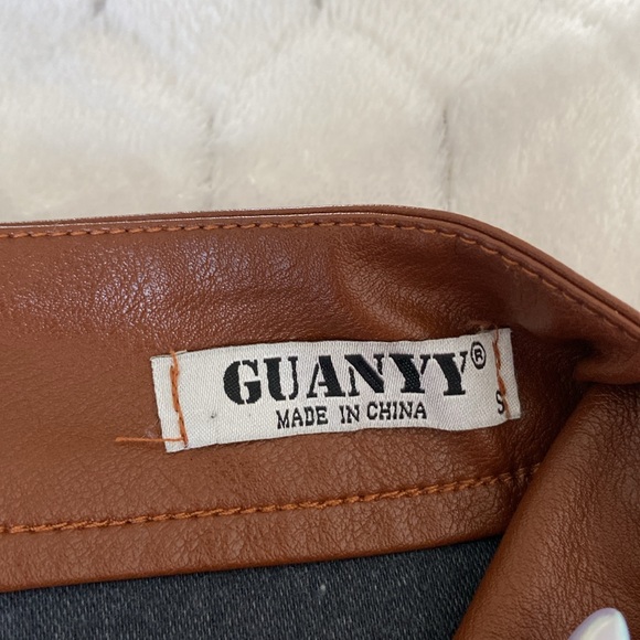 Brown Leather Skirt - Small - Picture 3 of 3